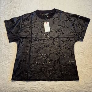 Ted Baker women's Maralo Relaxed T Shirt size 2 or US 4-6 black NWT